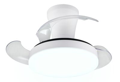 Trio Tampere LED tuuletin kattovalaisin valkoinen